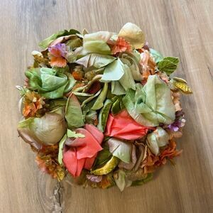 Vintage 1950 Women’s Silk Flower Cluster Hat Mid Century Millinery Easter Sunday